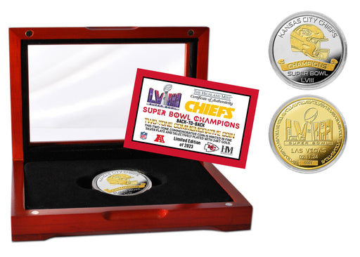 Kansas City Chiefs Super Bowl LVIII Champions Gold & Silver Two-Tone Coin