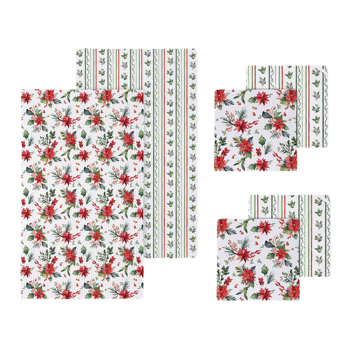 Poinsettia Bliss Kitchen Gift Set