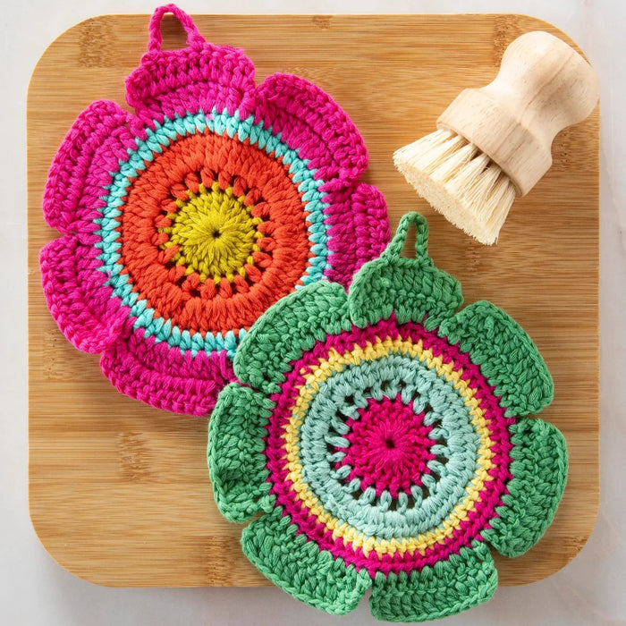 Daisy Crochet Dishcloths