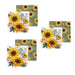 Harvest Blossom Sunflowers Quick Dry Dish Cloth, Set of 3