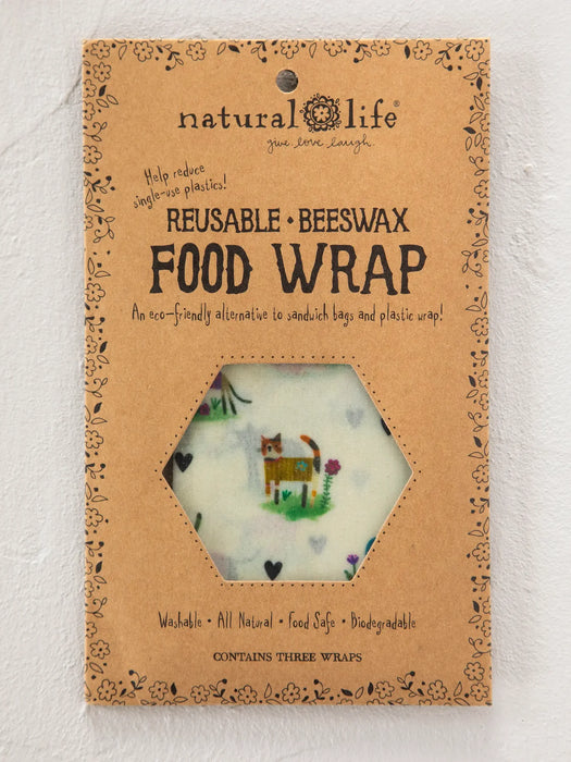Cat Beeswax Wraps, Set of 3