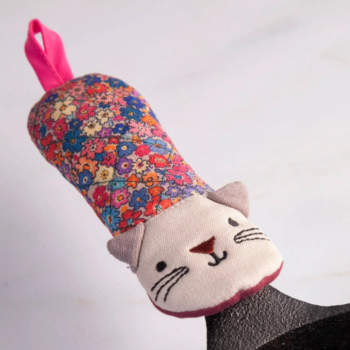 Quilted Cat Skillet Handle Holder