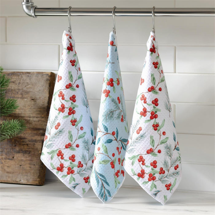 Foliage Quick Dry Dish Cloth, Set of 3