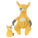 Kangaroo and Baby Joey Stuffed Animal and Rattle Set