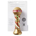 Hallmark Christmas karaoke microphone with candy cane design and 'Merry Okee' text on a white background.
