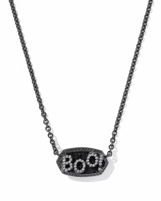 Kendra-Scott-Elisa-Boo-Short-Pendant-Necklace-Gunmetal-Black-Galaxy-Granite-02