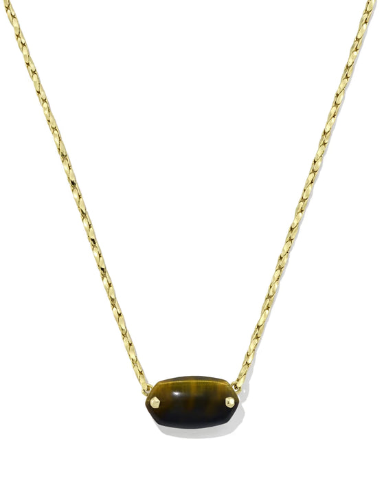 Kendra-Scott-Elisa-Riveted-Short-Pendant-Necklace-Gold-Dark-Brown-Hawks-Eye-00