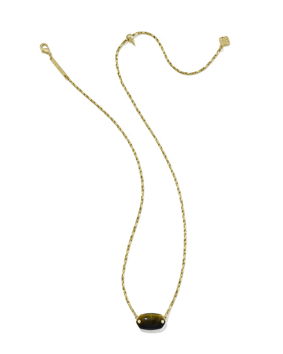 Kendra-Scott-Elisa-Riveted-Short-Pendant-Necklace-Gold-Dark-Brown-Hawks-Eye-01