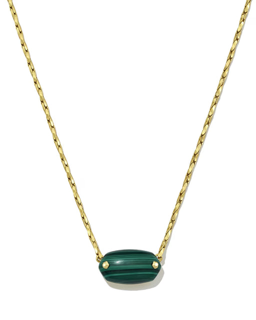 Kendra-Scott-Elisa-Riveted-Short-Pendant-Necklace-Gold-Green-Malachite-00