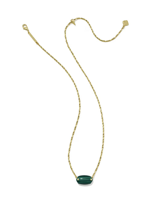 Kendra-Scott-Elisa-Riveted-Short-Pendant-Necklace-Gold-Green-Malachite-01