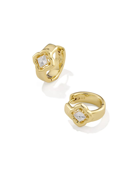 Kendra-Scott-Mallory-Crystal_Huggie-Earrings-Gold-White-CZ-00