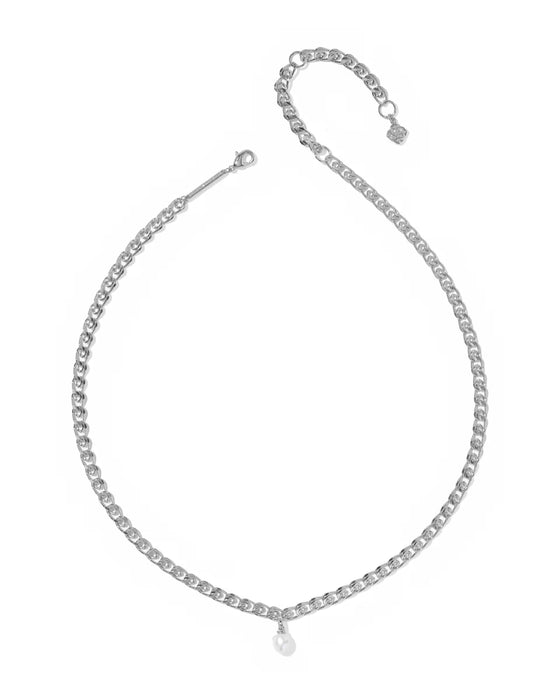 Kendra-Scott-Oakland-Pearl-Short-Pendant-Necklace-Rhodium-White-Pearl-01