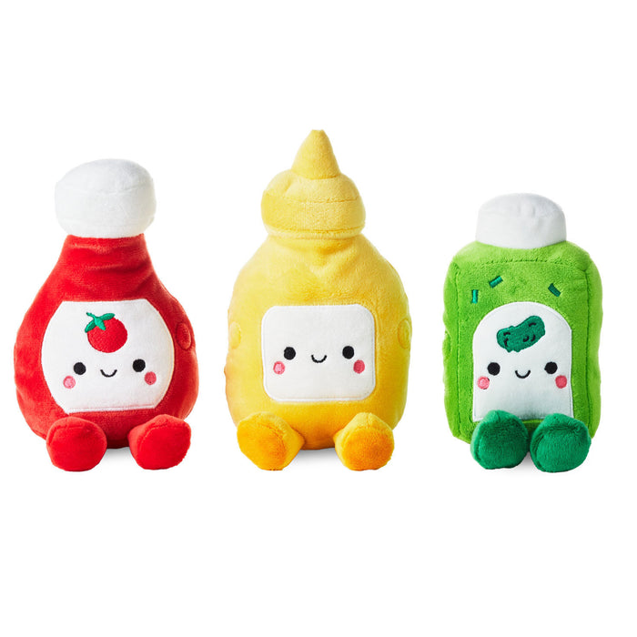 Better Together Ketchup, Mustard and Relish Magnetic Plush Trio