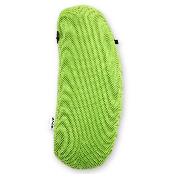 Green textured phone case on a white background