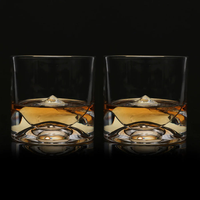 Mount Denali Crystal Whiskey Glass Set