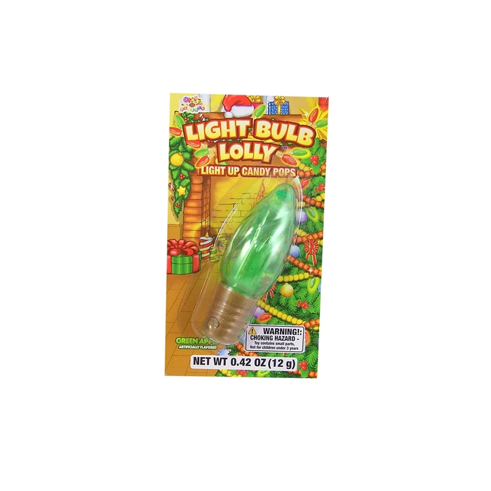 Light Bulb Lolly Pops green apple