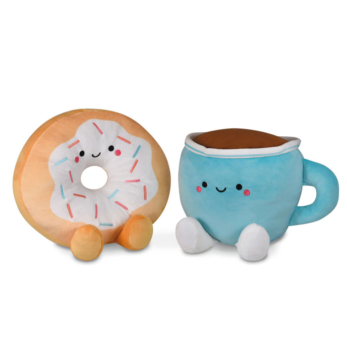 Large Better Together Donut and Coffee Magnetic Plush Pair