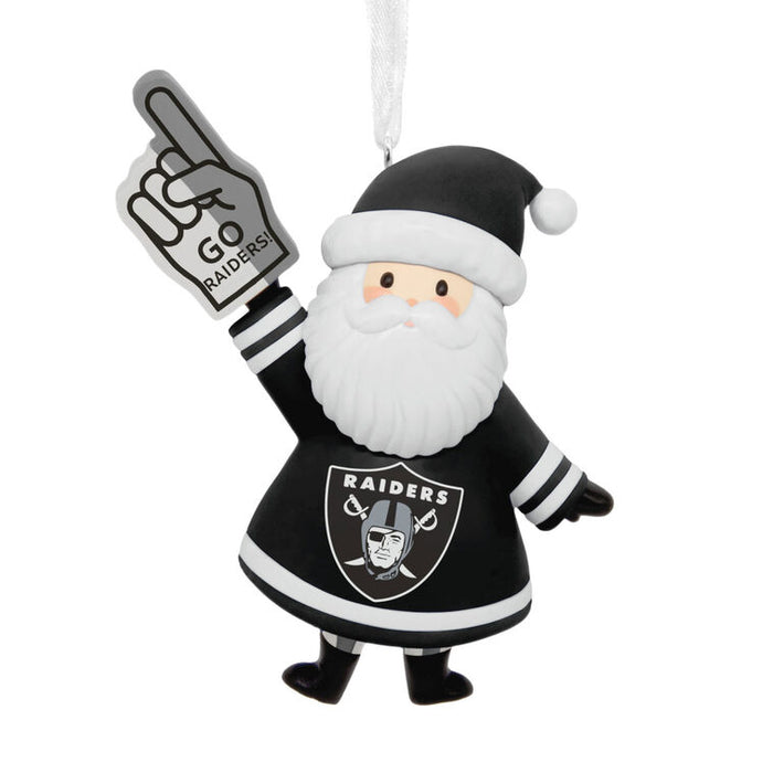 NFL Las Vegas Raiders Santa Fan Hallmark Ornament