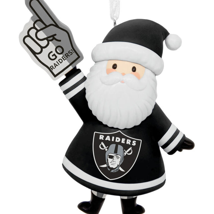 NFL Las Vegas Raiders Santa Fan Hallmark Ornament