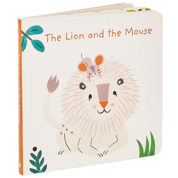 The Lion and the Mouse Board Book and Lion Lovey Blanket Set
