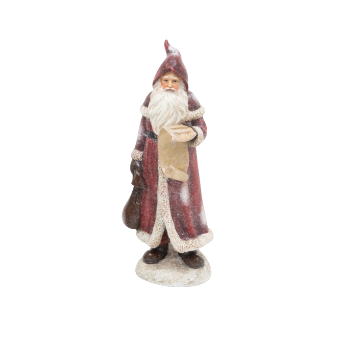 Resin Holiday Santa Figurines