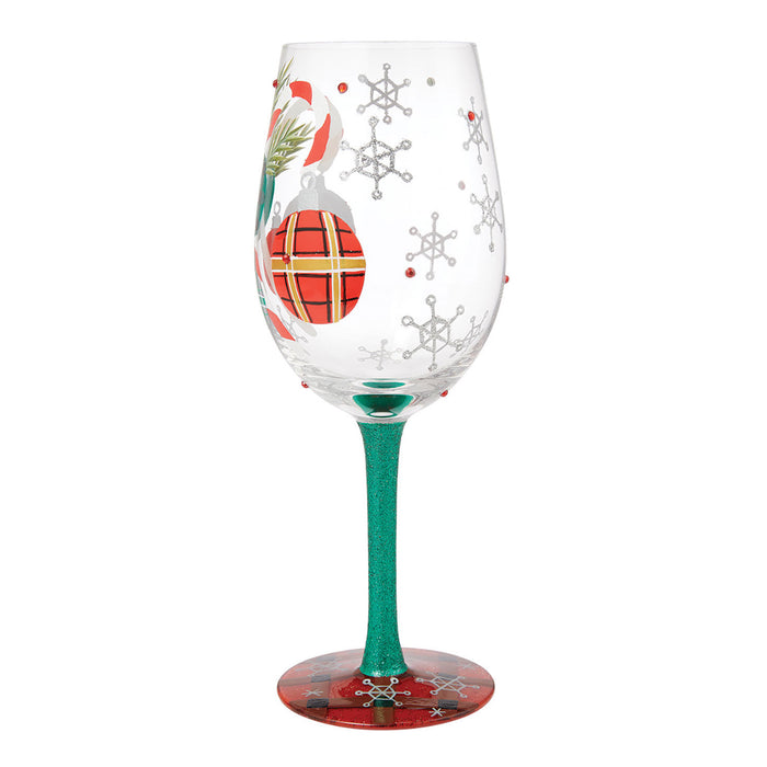 Hallmark Exclusive A Plaid Kind of Christmas Lolita Wine Glass