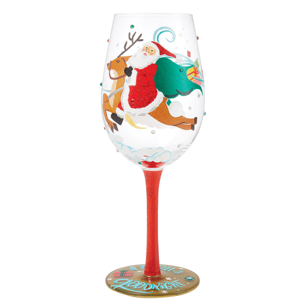 Lolita hand painted wine on sale glass