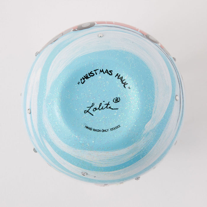Lolita Christmas Haul Handpainted Stemless Wine Glass, 20 oz.