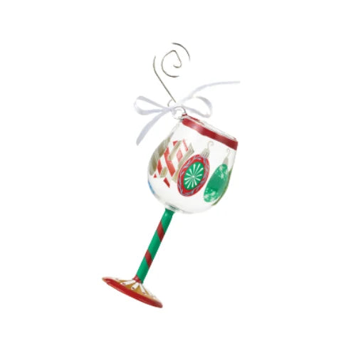 Lolita Hallmark Exclusive Ho Ho Ho Wine Glass Ornament