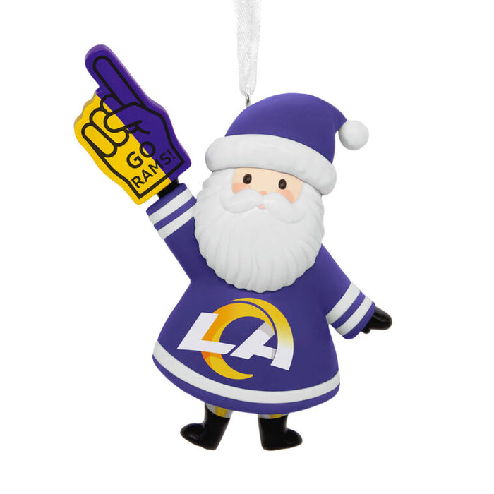 NFL Los Angeles Rams Santa Fan Hallmark Ornament