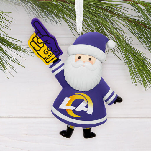 NFL Los Angeles Rams Santa Fan Hallmark Ornament