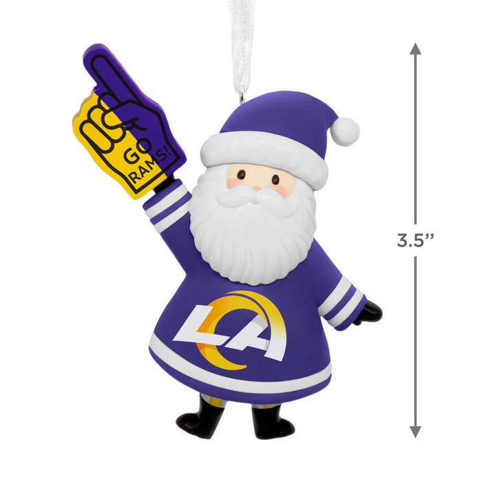 NFL Los Angeles Rams Santa Fan Hallmark Ornament