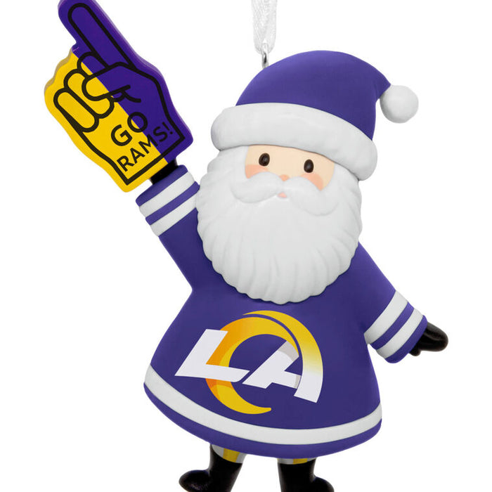 NFL Los Angeles Rams Santa Fan Hallmark Ornament