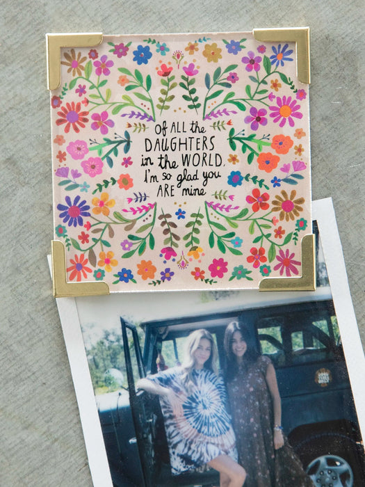 Of All The Daughters Corner Magnet Keepsake
