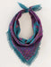 Charcoal Brimfield Printed Cotton Bandana