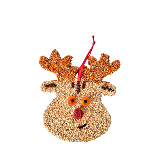 Birdseed Rudolph Christmas Cookie Ornament