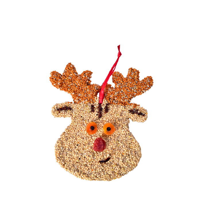 Birdseed Rudolph Christmas Cookie Ornament