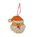 Birdseed Santa Christmas Cookie Ornament