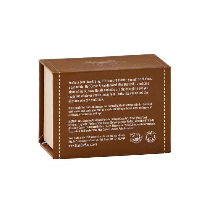 MAN BAR® MINI Hair & Body - Cedar & Sandalwood