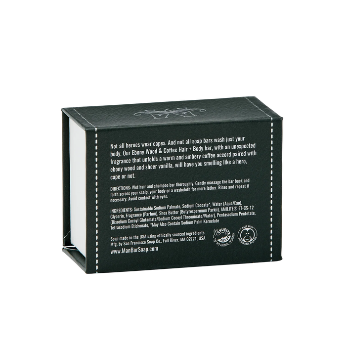 MAN BAR® MINI Hair & Body - Ebony Wood & Coffee