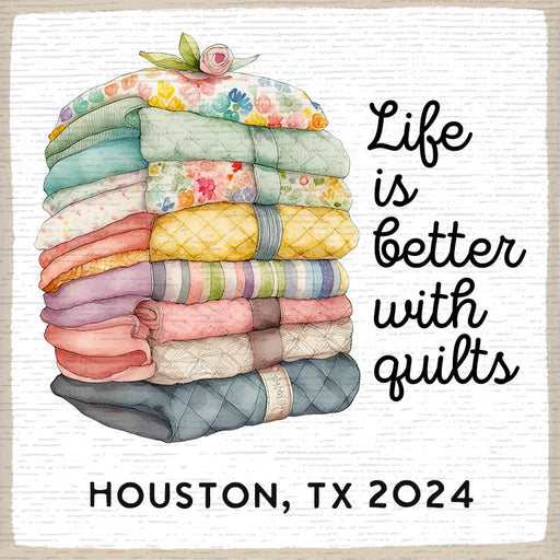 Life is Better With Quilts 2024 Magnet