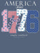 Design with 'America Since 1776' text and decorative numbers on a blue background, featuring the 'Simply Southern' collection.