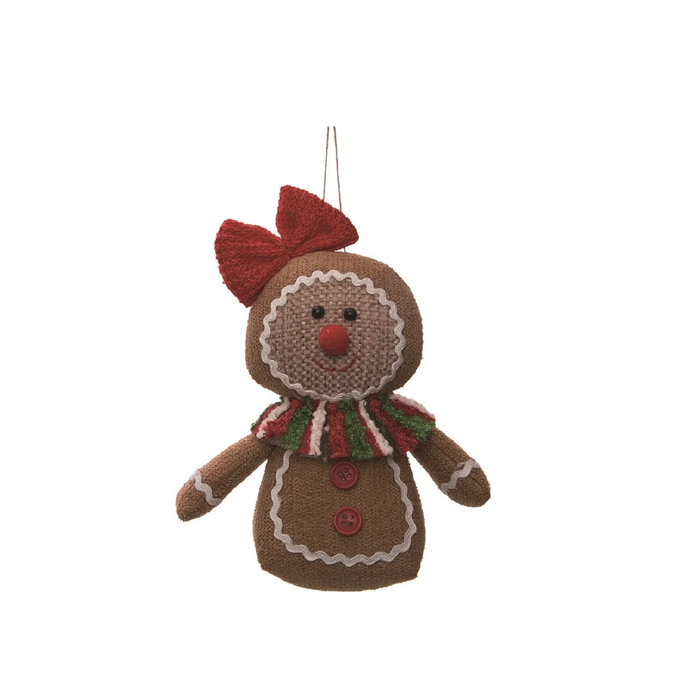 Plush Gingerbread Ornaments girl