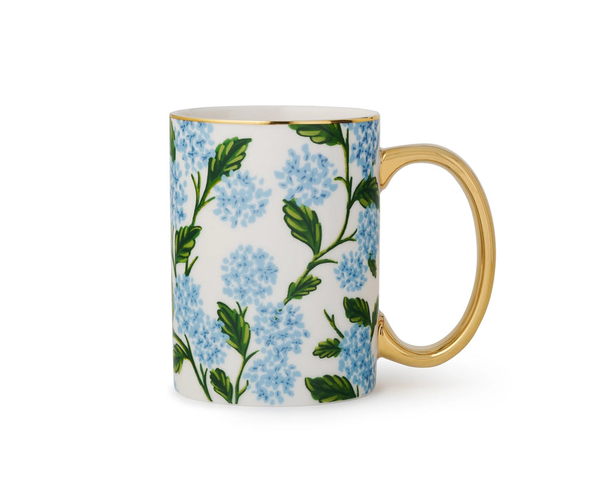 Mug with floral design on a white background