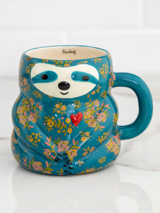 Sylvia The Sloth Folk Art Coffee Mug