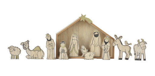 Wooden Nativity Set