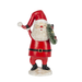 Holly Jolly Santa with Wreath Figurine