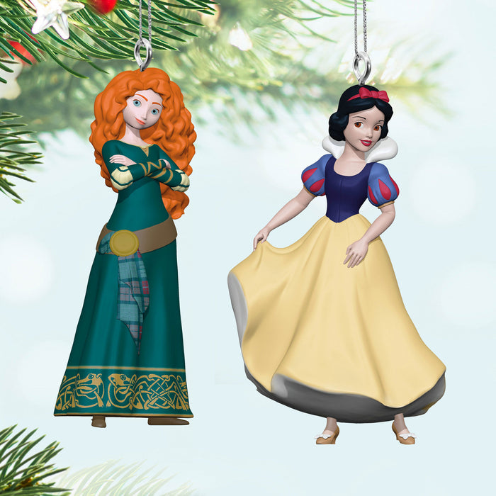 Mini Disney Princess Merida and Snow White 2024 Ornaments