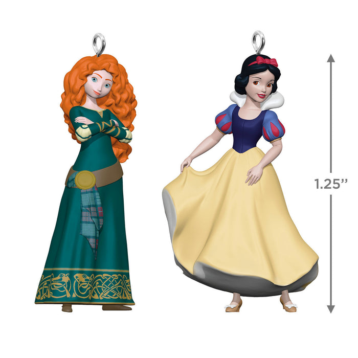 Mini Disney Princess Merida and Snow White 2024 Ornaments