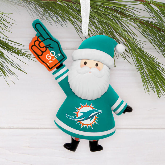 NFL Miami Dolphins Santa Fan Hallmark Ornament